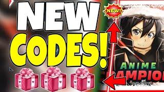 ChristmasCodes️ ANIME CHAMPIONS SIMULATOR CODES - ROBLOX ANIME CHAMPIONS SIMULATOR CODES