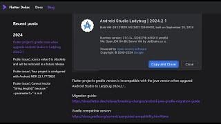 Create Flutter Project After Android Studio Ladybug