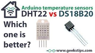 Arduino temperature sensor – DHT22 Temperature and humidity vs. DS18B20 Temperature 1-Wire