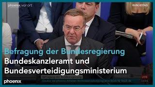 Pistorius & Schmidt: Befragung der Bundesregierung | 171. Sitzung des Deutschen Bundestages | 05.06.