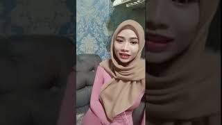 New jilbab cikya , paduan hijab coklat baju pink