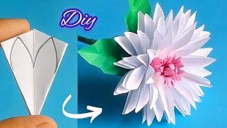 Diy Flower | Beautiful Paper Flower Making Ideas l Simple Paper Flower Making l Step by Step |