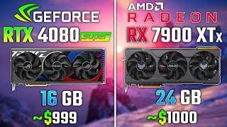 RTX 4080 SUPER vs RX 7900 XTX | Test in 6 Game