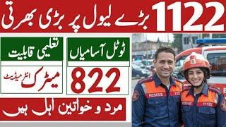 Punjab Emergency Service Rescue 1122 Jobs 2025