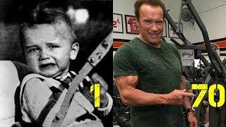 Arnold Schwarzenegger transformation from 1 to 70 years old
