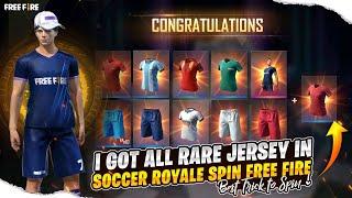 Soccer Royale Spin Free Fire I Got All Rare Jursey & CR7 Jursey  New Jersey Royale Spin Free Fire