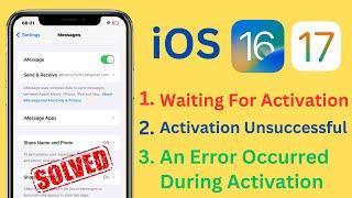 Activation Unsuccessful FaceTime and iMessage | iMessage Waiting For Activation | iOS 17