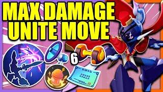 I MAXED out my UNITE MOVE DAMAGE on CERULEDGE | Pokemon Unite