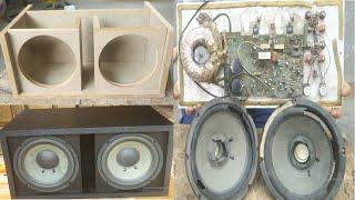 Restoration and design of double subwoofer enclosures // Heco  is a master of sound