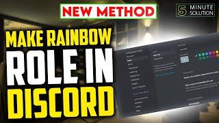 How to make rainbow role in Discord 2024