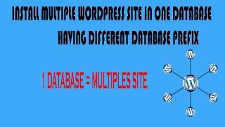 Install Multiple Wordpress Site in One database Using Database Prefix | Wordpress Tutorial 2020 |