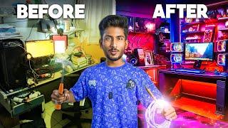 I Turned My Messy Room into an EPIC YouTube/Gaming Setup !