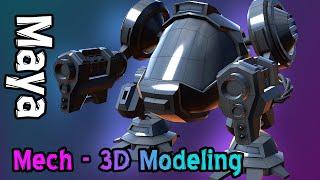 Mech - 3D Modeling (Maya Tutorial) Hard Surface