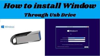 how to install windows through usb driver