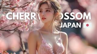 [4K] Ai Lookbook Japan Girl | Ai Lookbook Cherry Blossom