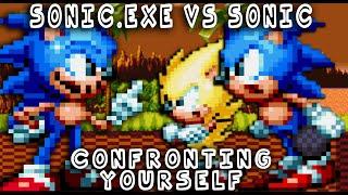 (Mania Edition) Sonic.exe Vs Sonic + Super Sonic (CONFRONTING YOURSELF) - FNF /HARD