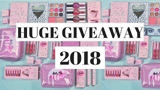 HUGE GIVEAWAY 2018!! OPEN INTERNATIONAL- Kylie Cosmetics & Hudabeauty!!Closed