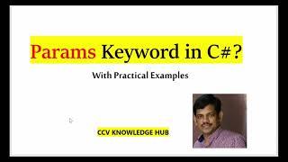 Params keyword in C#.Net