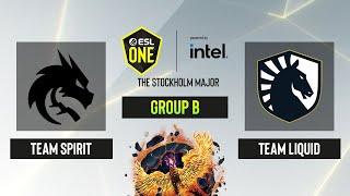 Dota2 - Team Spirit vs. Team Liquid - Game 1 - Group B - ESL One Stockholm 2022