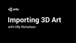 Importing 3D Art Into Unity - DCC Tool Light Import [4/10] Live 2017/12/20