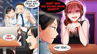 [Manga Dub] After a fight, I live separately from my wife... One day, when I went out to drink...