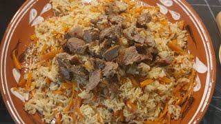 Оши палови тоҷикӣ. Таджикский плов. Tajik pilaf