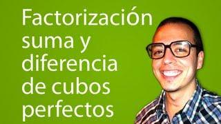 factorización suma y diferencia de cubos perfectos