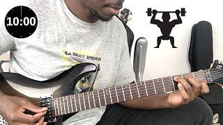 Ten minutes Rhythmic Guitar Workout in the key of C | Follow along