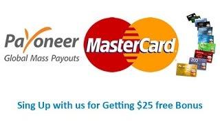 Payoneer Master Card How To Order + 25$ Gift