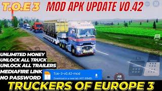 Truckers of Europe 3: Mod APK Update v0.42 - Unlimited Money Unlock All Truck Trailers & Max Level