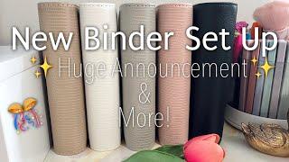 SETTING UP MY NEW CASH STUFFING BINDERS | HUGE ANNOUNCEMENT | HAPPY MAIL | #cashstuffing2024