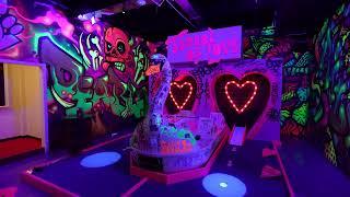 See our newest location - BIG FANG NOTTINGHAM - bespoke art, crazy golf, cocktails, karaoke, arcade