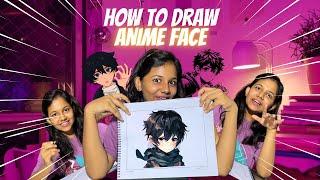 Anime എങ്ങനെ എളുപ്പത്തിൽ വരക്കാം | how to Draw Anime face