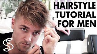 Undercut texture hairstyle - Men's fringe hair tutorial