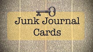 Junk Journal Cards using Distress Oxide Backgrounds