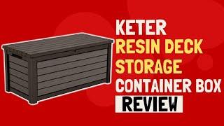 Keter 165 Gallon Weather Resistant Resin Deck Storage Container Box Review