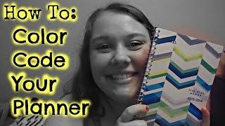 Back to School 2015: How to Color Code Your Planner! // Katie Marie