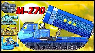 Dragon Tank & Kv44 VS Monster M270 | Arena Tank Cartoon