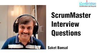 Scrum Master Interview Questions- June 2020