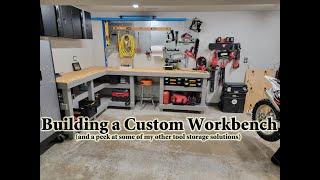 Building a custom corner workbench for my dream garage!