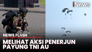 Aksi Memukau Penerjun Payung TNI AU dalam Persiapan HUT ke-79 TNI