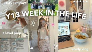 week in the life as a year 13 student | study vlog + leavers day