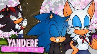 Sonic & Shadow Play YANDERE SIMULATOR!? - SENPAI NOTICE ME!!