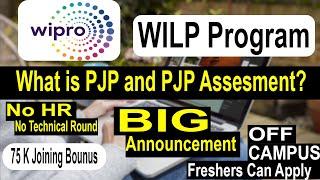 What is PJP? | What is PJP Assesment ? | Will Wipro not Onboard If We fail in PJP Assesment? | Wipro