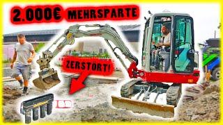 BAGGER ZERSTÖRT 2000€ MEHRSPARTE + BEWEHRUNG RISKANT TRANSPORTIERT! | Home Build Solution