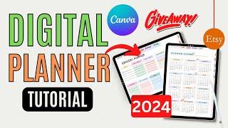 How to Make Digital Planner in Canva With Hyperlinked Tabs! | Goodnotes