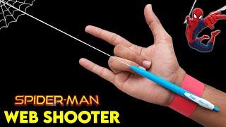 How to make a simplest Spider-Man Web shooter with pen | easy spring web shooter