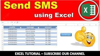 Excel से SMS भेजना सीखें | How to Send SMS from MS Excel | Execl to SMS | ITHW