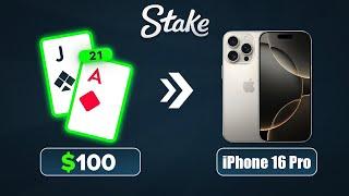 I WON IPHONE 16 PRO in BLACKJACK (STAKE)