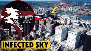 DRONE CATCHES MUTATED AIRPLANE CREATURE IN REAL LIFE!! *IT DESTROYED THE CITY* | THE INFECTED SKY